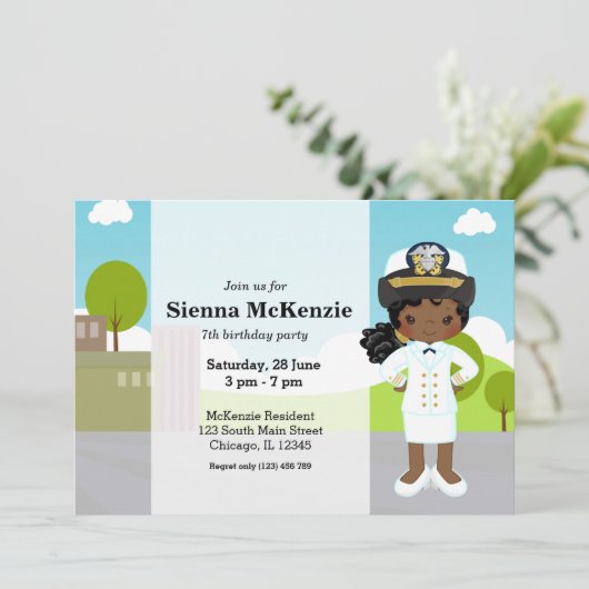 Marine-uniform officier kaart (Staand voorkant)