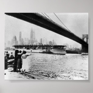 marine USS Langley New York NY Poster