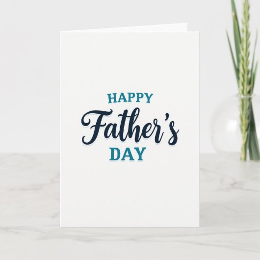 Marine Vaderdag Briefkaart (Voorkant)