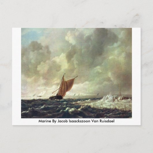 Marine van Jacob Isaackszoon Van Ruisdael Briefkaart (Voorkant)