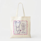 Marine Verpleegster Stethoscoop Tote Bag (Voorkant)