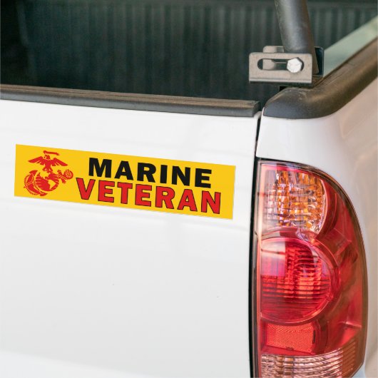 Marine Veteran Bumpersticker (Op Truck)