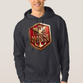 Marine Veteran Hoodie (Voorkant)