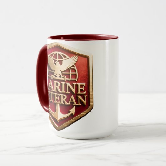 Marine Veteran Mug Mok (Voorkant links)