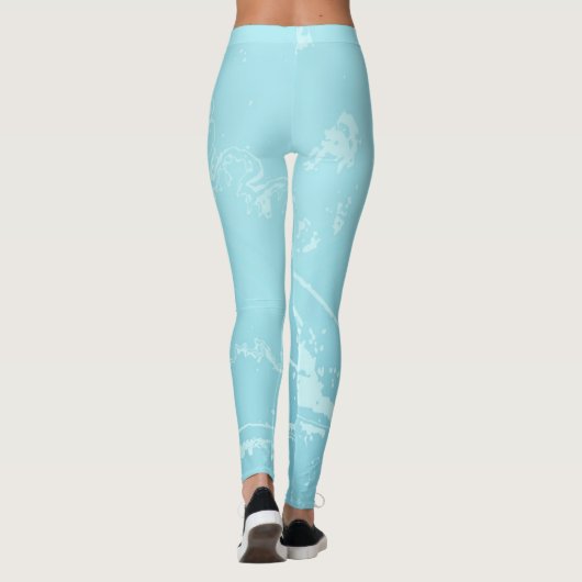 Marine Vibes Abstract Leggings (Achterkant)