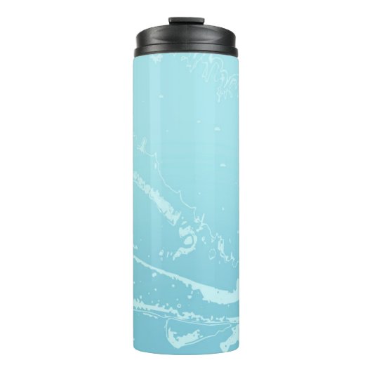 Marine Vibes Abstract Thermosbeker (Voorkant)