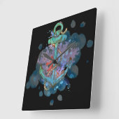 Marine Vierkante Klok (Hoek)