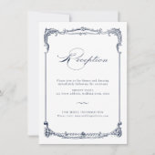 Marine Vintage Frame Klassieke Script Ontvangst Notitiekaartje (Voorkant)