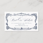 Marine Vintage Frame Klassieke Script Websitekaart Plaatskaartje (Voorkant)