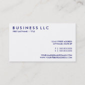 marine visitekaartje (Achterkant)