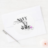 marine vrouw sticker (Envelop)