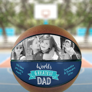 Marine Werelds Beste Papa Pret Type Turquoise Bann Basketbal