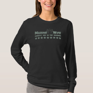 Marine Wife Sterke Woman Vrouw Militair T-shirt