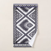 Marine witte boho patroon handdoek (Handdoek)