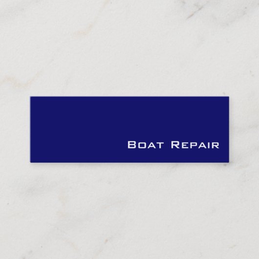Marine witte Boot Reparatie visitekaartjes (Voorkant)