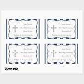 Marine & Witte Communie Sticker (Vel)
