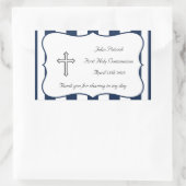 Marine & Witte Communie Sticker (Tas)