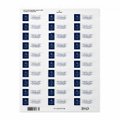 Marine + Witte Nautische Schets Anker Paar Etiket (Full Sheet)