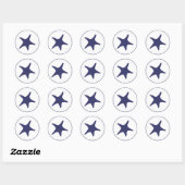 Marine Zeester Ronde Sticker (Vel)