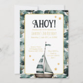 Marine Zeilboot Nautische Anker Verjaardag Kaart (Voorkant)