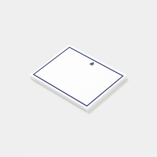 Marine zeilboot post-it® notes (Schuin)