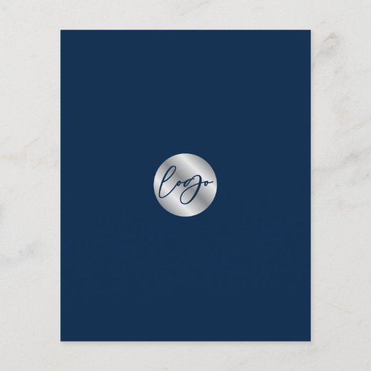 Marine & Zilver Makelaar Professionele Flyer (Achterkant)