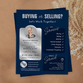 Marine & Zilver Makelaar Professionele Flyer