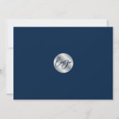 Marine & Zilver Modern Vastgoed Open Huis Foto's Kaart (Achterkant)