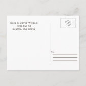 Marine zonnebloemen gewei land chique bruiloft aankondigingskaart (Achterkant)