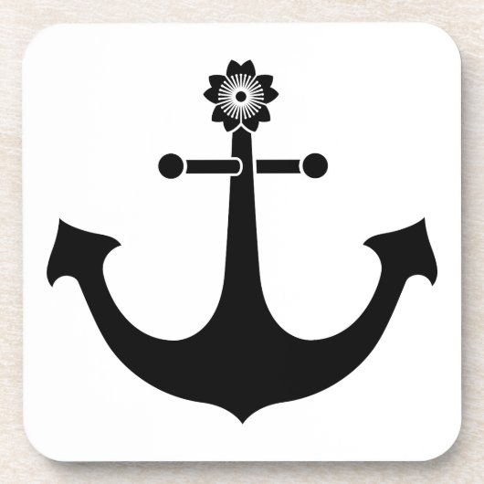 Marineanker Bier Onderzetter (Voorkant)