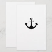 Marineanker Briefpapier (Voorkant / Achterkant)