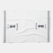 Marineappel en witte bijtende anananas, gepersonal theedoek (Horizontaal)