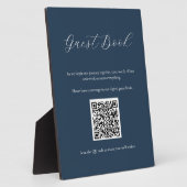 Marinebezoekersbord met QR Code Plaque Fotoplaat (Zijkant)