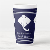 Marinebl Latte Mok (Voorkant)