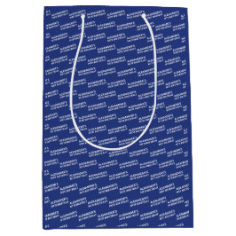 Marineblauw 30e Verjaardag Naam Leeftijd Medium Cadeauzakje