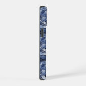 Marineblauw Abstract iPhone 15 Case (Rechterkant)
