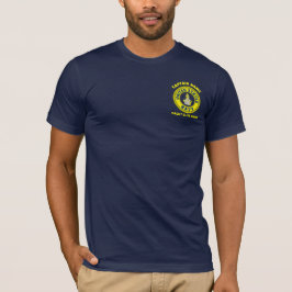 marineblauw Anker nautische kapitein zeilen zomer T-shirt