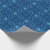 Marineblauw Arabisch Islamitische geometrische pat Cadeaupapier (Hoek)