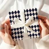 Marineblauw Argyle-cadeaupapier Cadeaupapier