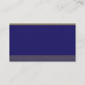 Marineblauw Art Deco Posh Trouwplaatskaarten Plaatskaartje (Achterkant)