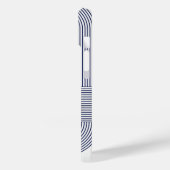 Marineblauw Bauhaus Design Case-Mate iPhone Case (Achterkant / Links)