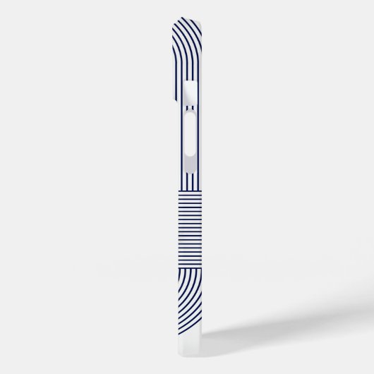 Marineblauw Bauhaus Design Case-Mate iPhone Case (Achterkant / Links)