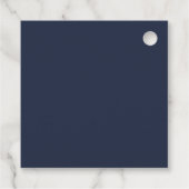 Marineblauw Bedankjes Labels (Achterkant)