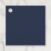 Marineblauw Bedankjes Labels (Voorkant)