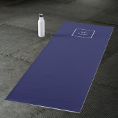 Marineblauw bedrijfslogo studio  yogamat