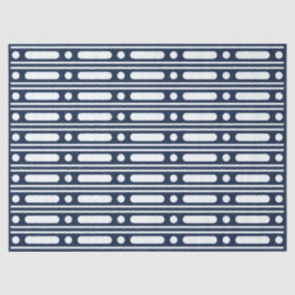 Marineblauw beeninleggrens stippen decoupagepapier tissuepapier