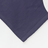 Marineblauw Beste Dag Ooit Fleece Deken (Hoek)
