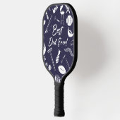 Marineblauw Beste papa ooit Pickleball Paddle (Links)