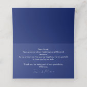 Marineblauw binnen 💙Korenbloem Reverie Plaatskaartje (Binnenkant ongevouwen)