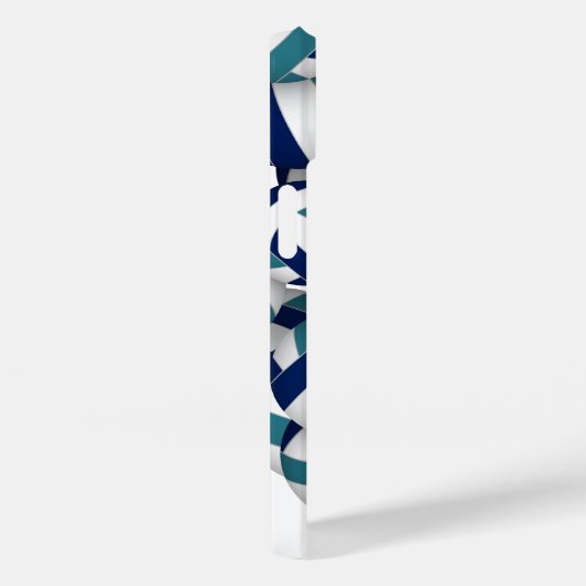 marineblauw blauwgroen meisjes volleyballen Case-Mate iPhone case (Achterkant / Rechts)